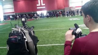 Temple Pro Day more drills.