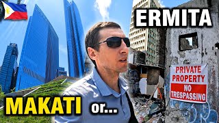 Comparison of Makati and Ermita districts in Manila, Philippines 🇵🇭