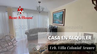 🏡Casa en alquiler Urb. Villa Colonial Araure