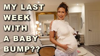 FIRST SIGNS OF LABOUR!? 38 WEEKS PREGS VLOG AND ATTEMPTING A TRIP TO LONDON AND A BUMP CAST ❤️