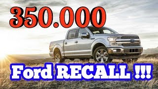 Recalled, 350,000 Ford F Series Trucks And Expedition SUVs