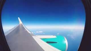 Landing in Punta Cana Airport Time Lapse GoPro 4