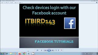 Facebook:  how to check devices login with our Facebook account