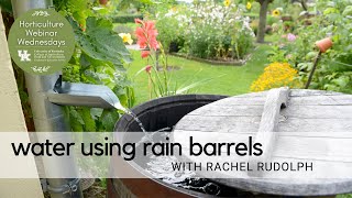 Water Using Rain Barrels