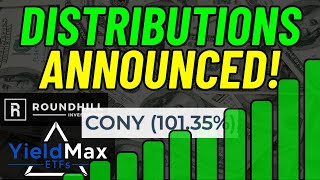 Huge WEEKLY Distributions Announced (CONY, XDTE, QDTE, and RDTE)