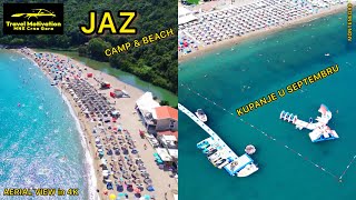 JAZ plaža i kupanje u Septembru 2024 - JAZ Beach [Aerial View in 4K] MNE Crna Gora