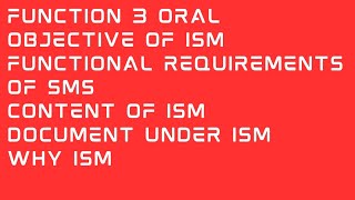 ISM code, Content of ISM code , Functional requirements of SMS (safety management systems),Objective