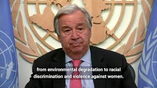 Secretary-General António Guterres video message on International Democracy Day 15 September