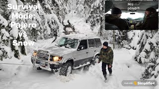 Extreme Snow Offroading: Conquering Challenges in a Pajero