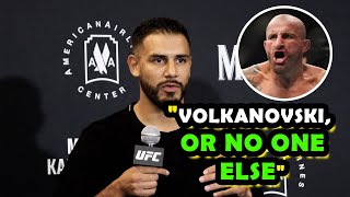 Yair Rodriguez Only WANTS VOLKANOVSKI TITLE FIGHT NEXT