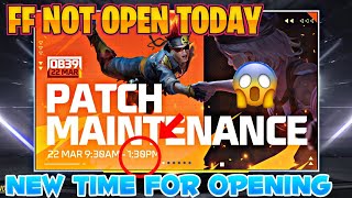 Ff not open today| ff not opening| ff manaintinace today | Free fire not working today