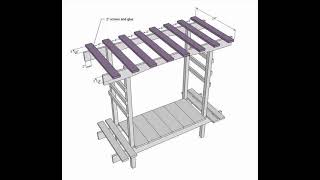 Мастерим перголу своими руками по чертежу