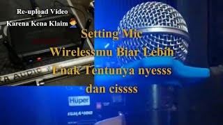 Setting Vokal Di Mic Wirelles Dengan Cara Membalik Phase