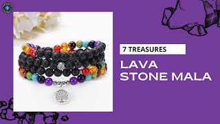 7 Treasure Lava Stone Mala