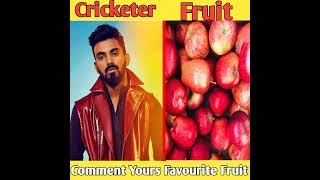 Cricketer Fruit 🍓🍑 Comment Yours Favourite Fruit 🍓 #cricket #shorts