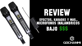 Micrófonos inalámbricos de BAJO COSTO - ideal para karaoke, canto, y más  REVIEW GOCHANMI Skwn2