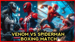 SpiderMan vs Venom BoXing Match Fight Scene 4k 💥💥🥊| MQ CARTOON