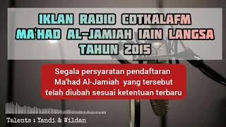 IKLAN MA'HAD AL-JAMIAH IAIN LANGSA TAHUN 2015