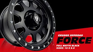 GRUDGE OFFROAD FORCE! 16 inch wheels in Full Matte Black 🔥🔥