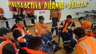 Pausas activas, coordinación, habilidad, trabajo en equipo y fortaleciendo las piernas