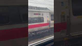 Amtrak NER races Metro-North New Haven Line Train