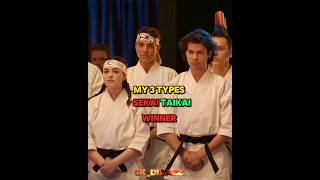 my 3 types sekai taikai winner 🔥#migueldiaz #robbykeene #kwon #cobrakai #cobrakaineverdies #nomercy