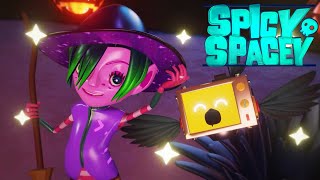 Spicy Spacey 🚀 Halloween Special Episode 🎃 Superhero cartoons | Chuck Chicken Cartoons