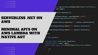 .NET 7 Minimal API with native AOT on AWS Lambda