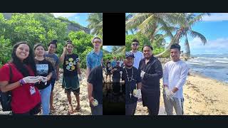 Collecting sediment samples, Environmental Science Class, Marine Science, Marshall Islands