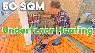 How to install 50 SQM Floor Heating | Home Renovation in Shanghai