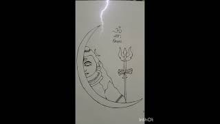 Hand made drawing of shiv ji #Jai bholenaath 🙏🙏#youtubeshort#