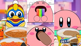 Kirby Animation - Convenience Store Food, Chocolate Desserts, Rainbow Food Mukbang Complete Edition