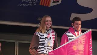 Elise Masseline - Fabien Bonvalet Champions de France canoë biplace mixte junior slalom 2020