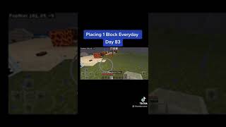 placing 1 block everyday in Minecraft day 83