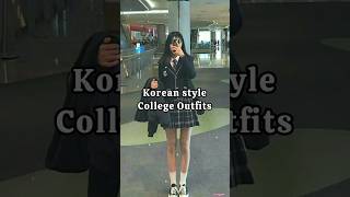 Korean style college outfit🎀 #collegeoutfitideas #aesthetic #koreanfashion #pinterest #fypシ゚viral