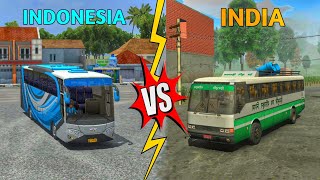 Indian Bus Simulator Game 3d Vs Bus Simulator Indonesia | Bus Simulator India #bussid #game #mod