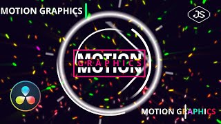 Davinci Resolve - Top 10 Intro - Motion Graphics #48