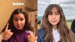 CUTTING MY OWN BANGS