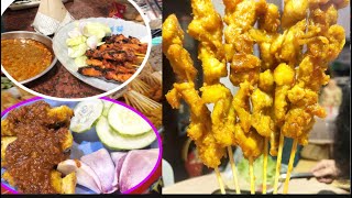 Cách làm thịt xiên que nướng hương vị  Malaysia / chicken satay and pork satay (non-Halal)