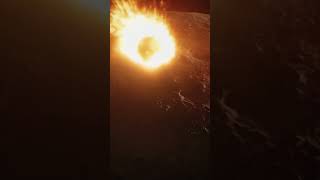 Asteroid hit Moon #shortvideo #space #moon #asteroidimpact