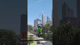 Reaching Max Level in Stunting in GTA 5 - Lamp Post Backflip #shorts