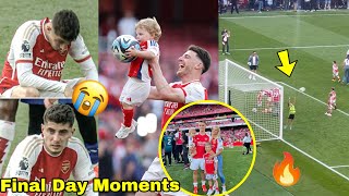 🔥Final Day Heartbreak Moments💔Kai Havertz in Tears😭 Declan Rice and Kids excite Fans,Arsenal news