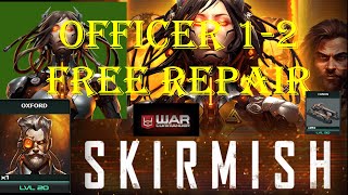 War Commander- SKIRMISH OFFICER BASE 1-2/ PLAY RUBI ON/ FREE REPAIR / 27-01-2024