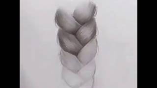 اسهل طريقة لرسم تسريحة الظفيرة how to draw braids