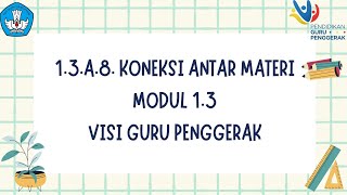 1.3.a.8. Koneksi Antar Materi Modul 1.3