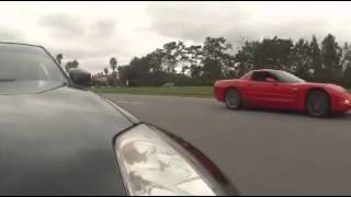 Z06 vs datsun 350z revenge race 2