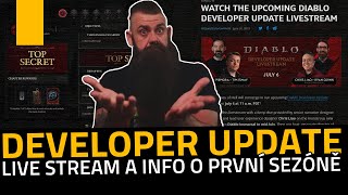 DEVELOPER UPDATE | První sezóna je skoro tady! | DIABLO IV