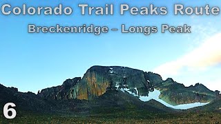 Colorado Trail Peaks Route:  Breckenridge to Longs Peak