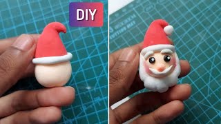 DIY Clay Santa Claus🎄 : tutorial #shorts#thatlittlepuff