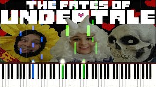 The Fates Of Undertale - Random Encounters [Synthesia Piano Tutorial]